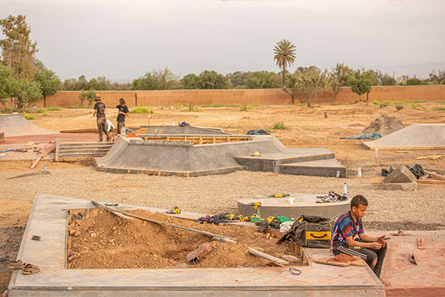 Fiers et Forts Skatepark in Morocco