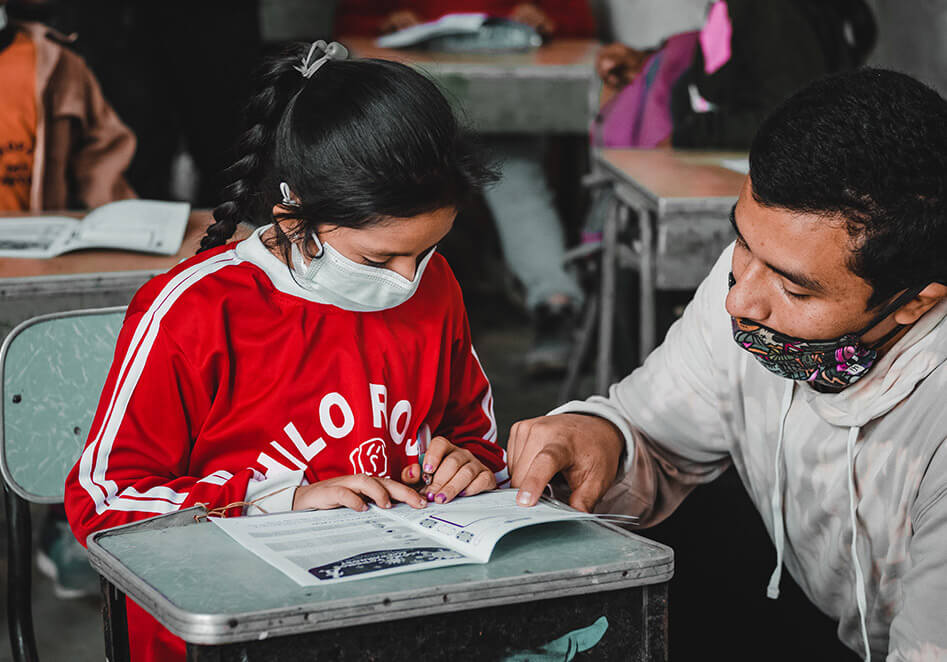 Homework programme by Concrete Jungle Foundation in Peru