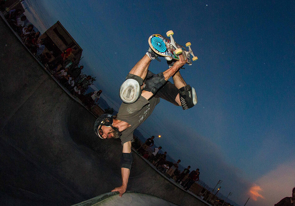 Handplant by Pierre Jambé in San Borja, Peru