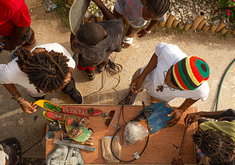 Workshop at the Freedom Skatepark