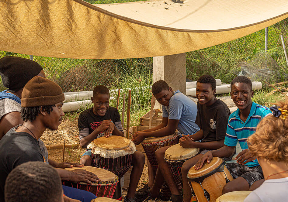 Percusion Workshop at the Freedom Skatepark