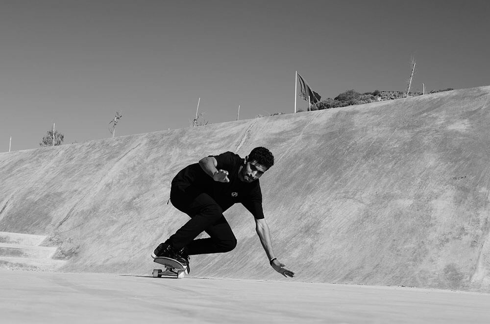 Kamal, skating in Morocco