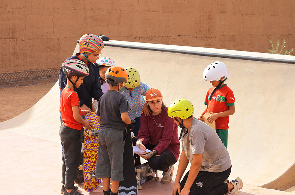 CJF Morocco at the Fiers & Forts skatepark