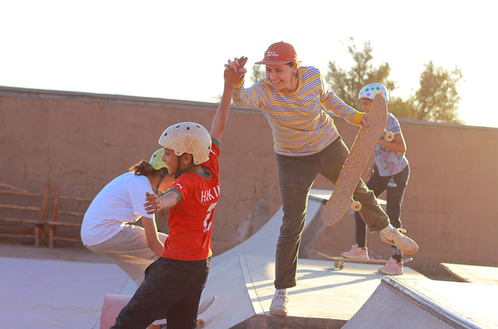 CJF Morocco at the Fiers & Forts skatepark
