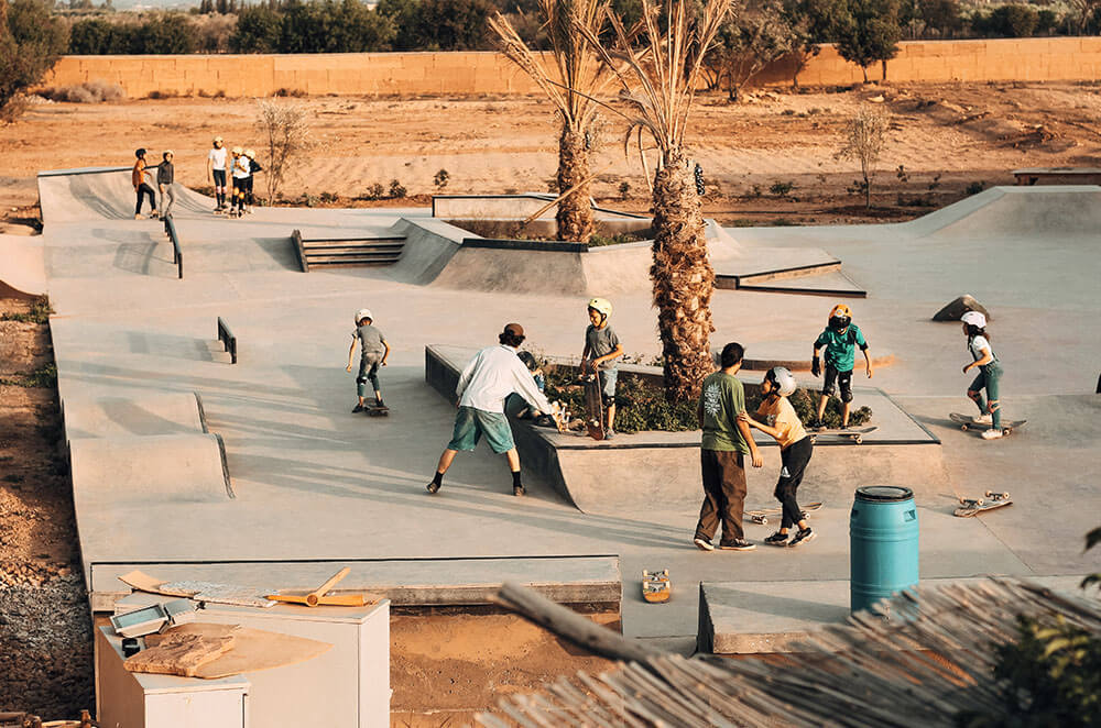 Edu-Skate session, 2022 - Tamesloht, Morocco