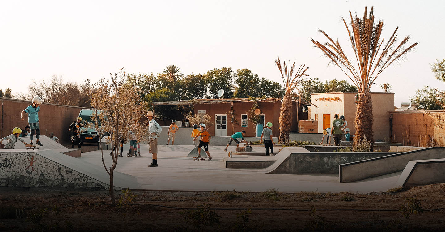 Skateboarding in Morocco Concrete Jungle Foundation