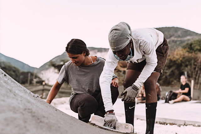 Freedom Skatepark Construction