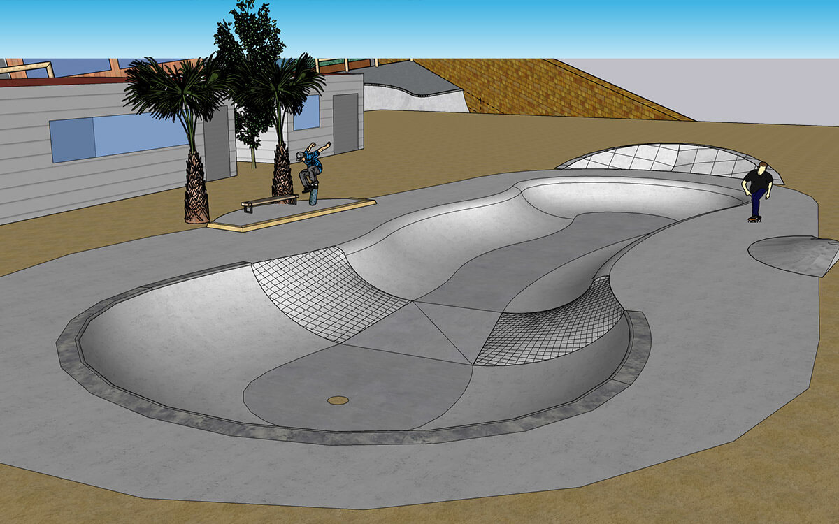 Lobitos Skatepark Design, Peru